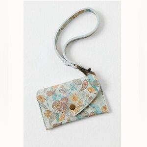 Free People Western Suede Paisley Wristlet NWT!